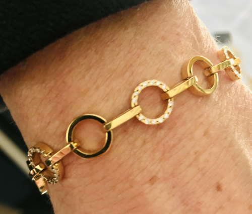 Gold Armband 750 GG 0,60 ct Brill.